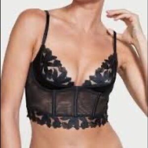 NWT Victoria’s Secret Dream Angels Daisy Floral Bow Corset Bra Size Large